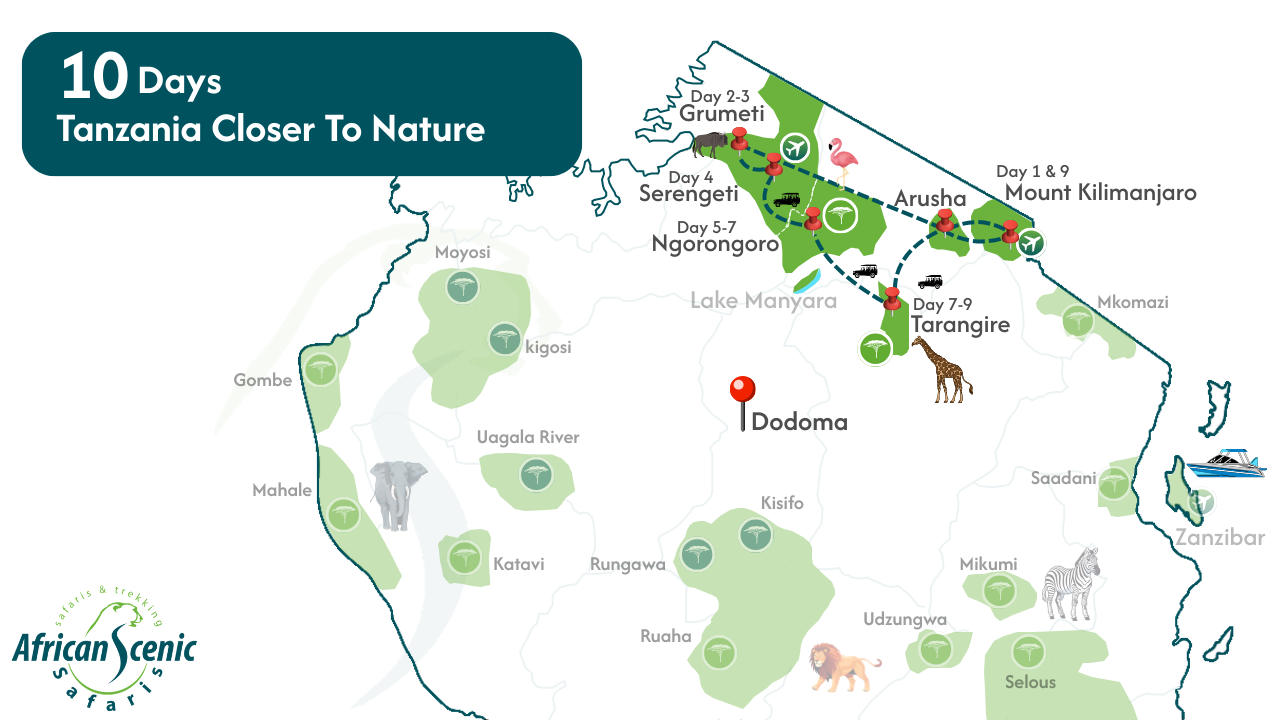 10 Days Tanzania Closer To Nature