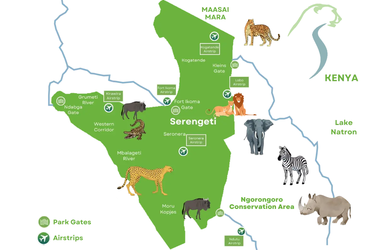 Serengeti Map