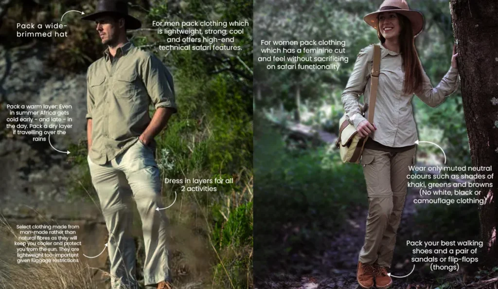Serengeti Safri Packing List