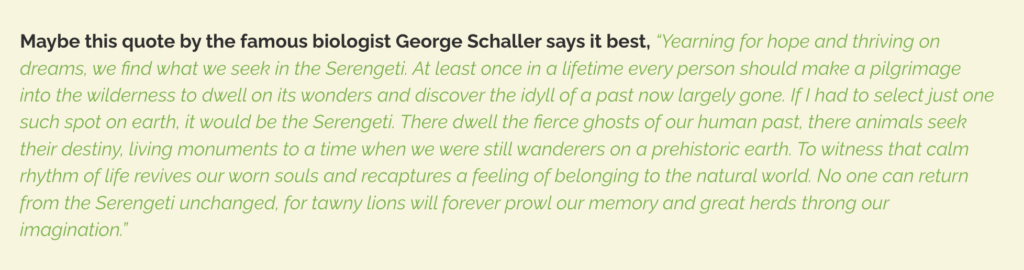 Serengeti Migration Quotes