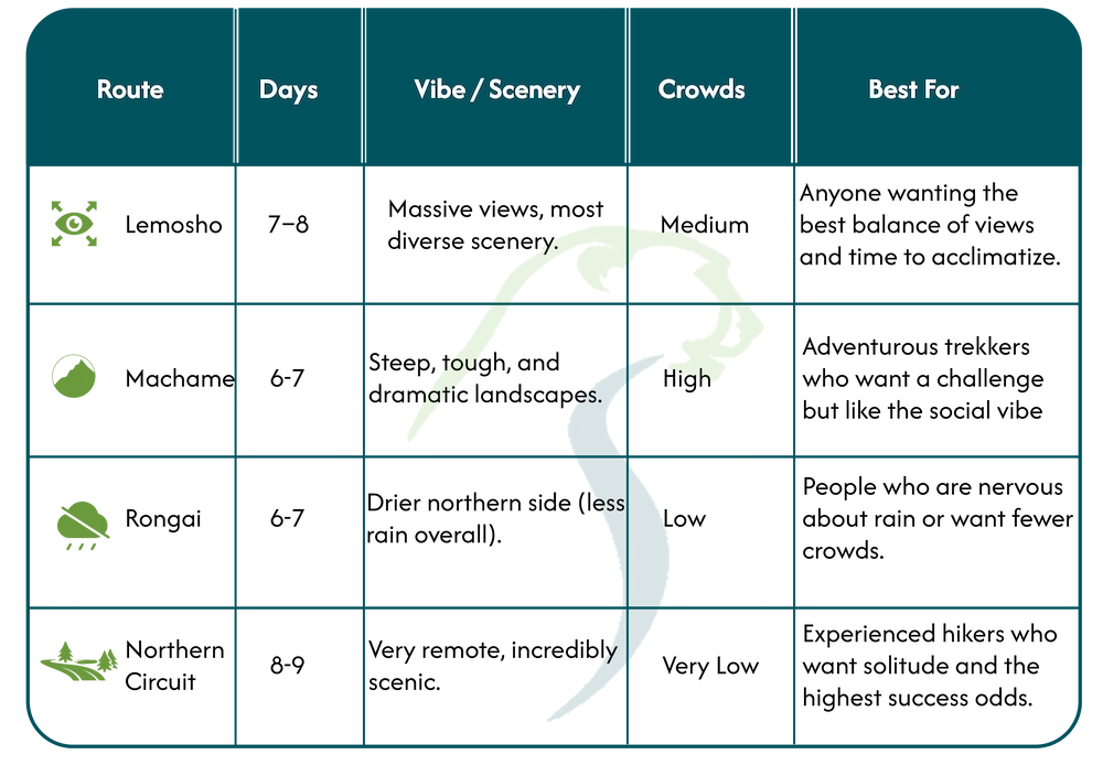 Best Time To Climb Kilimanjaro Route