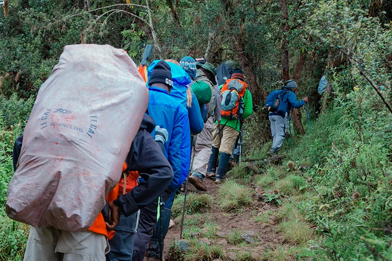 What Kili Porters Carry